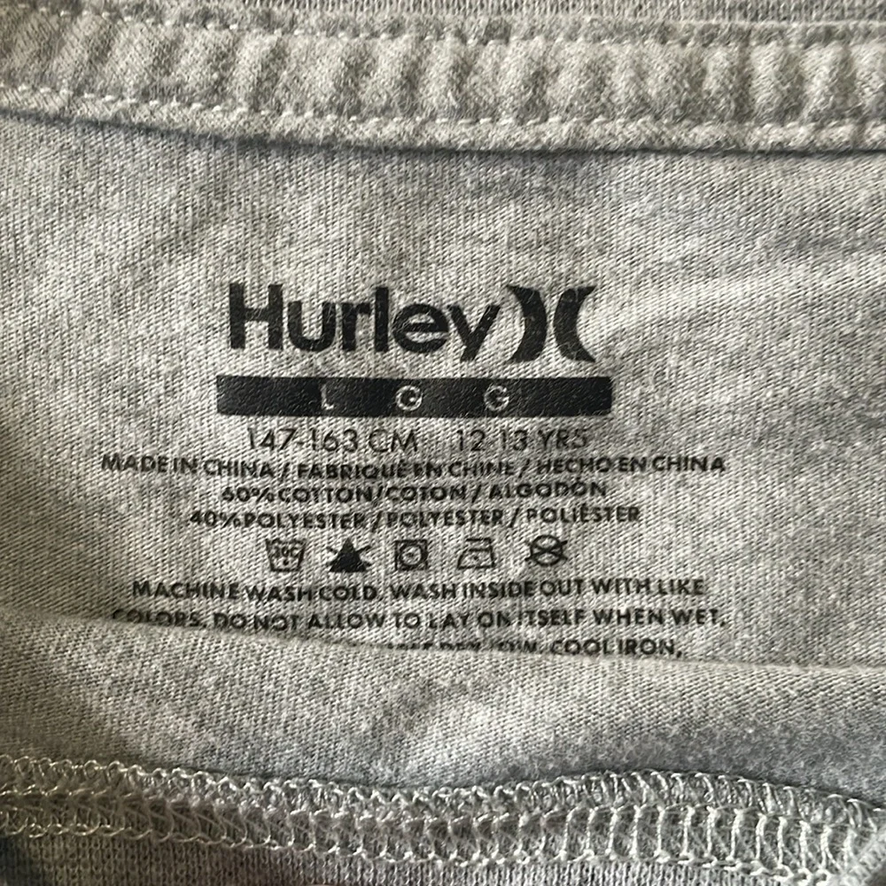 Hurley Kids Graphic T-Shirts - Blue and Gray
